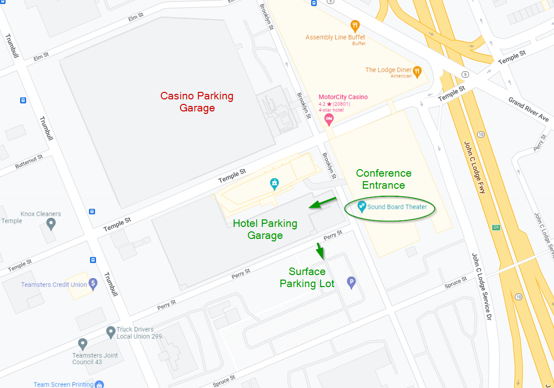 MRU Parking & Entrance - Annotated