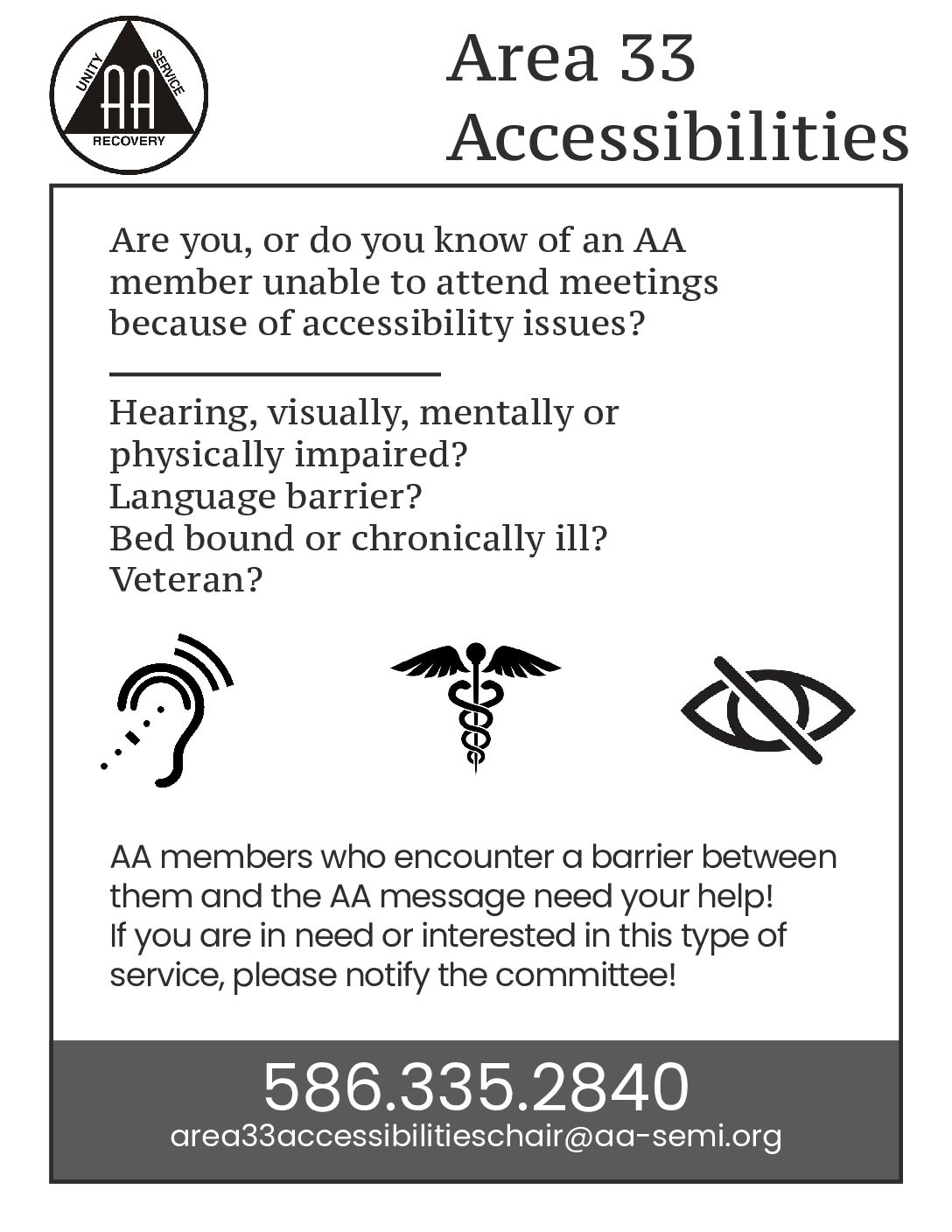 Accessibilities Committee Services