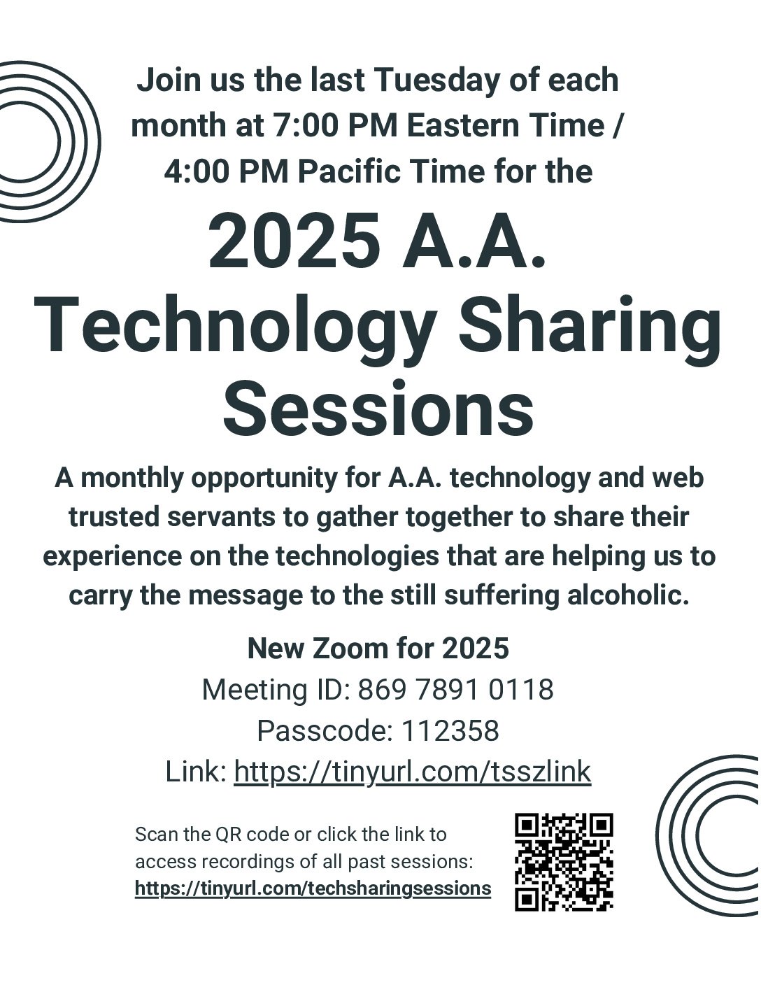 2025 Technology Sharing Sessions