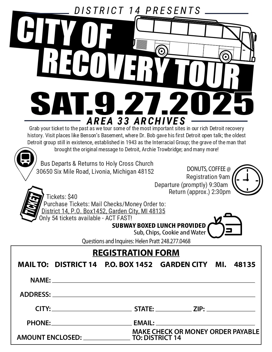 City of Detroit Recovery Tour