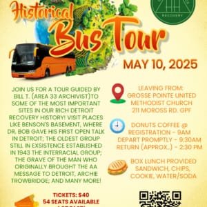 Flyer for District 10 Historical Bus Tour