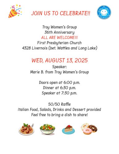 2025 08 13 troy womens group 35th anniversary