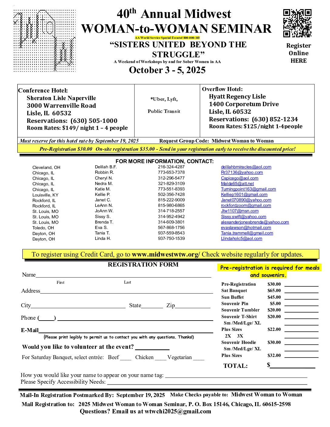 40th Annual Midwest Woman-to-Woman Seminar