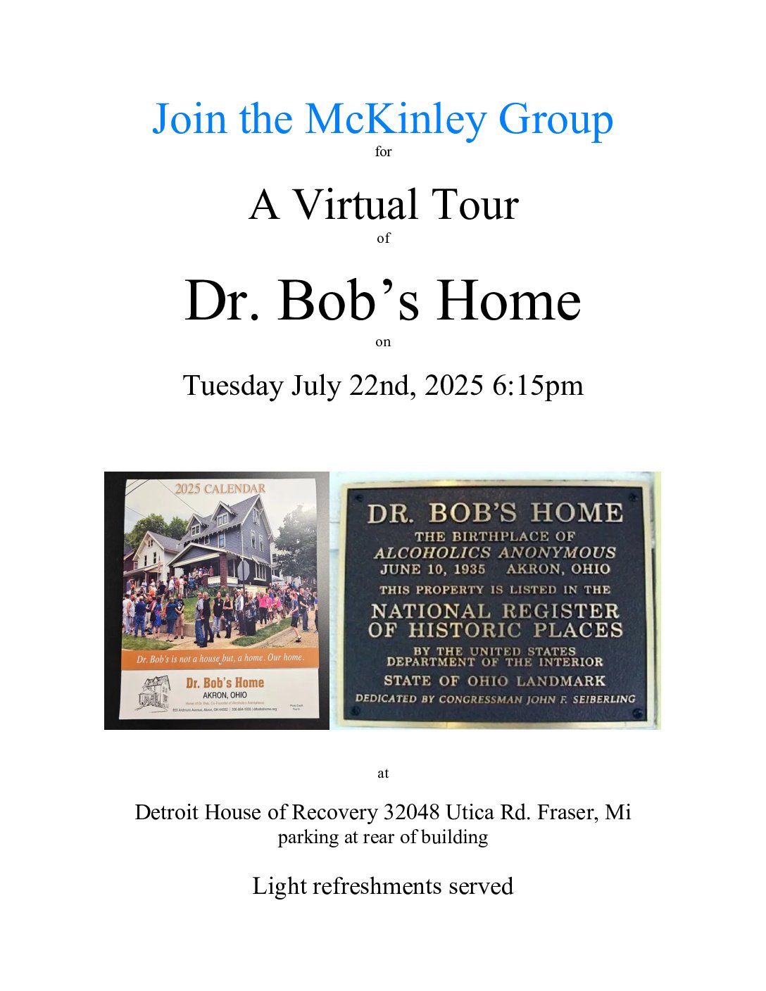 Virtal Tour Dr. Bob’s Home