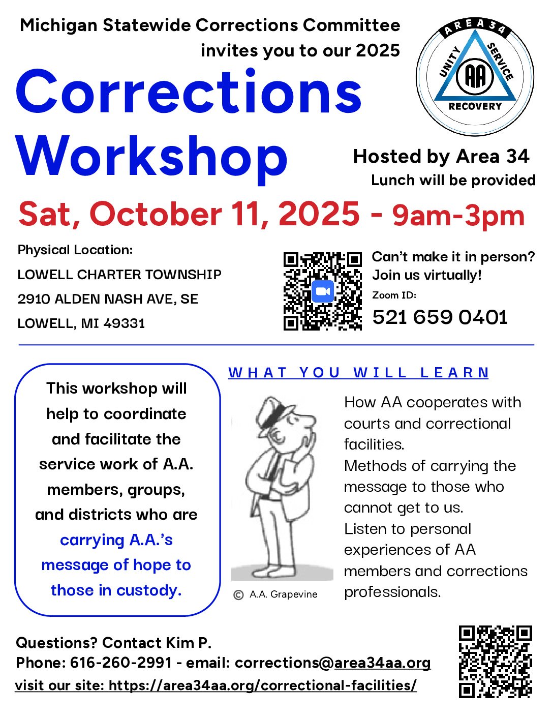 Michigan State Corrections Committee Workshop 2025