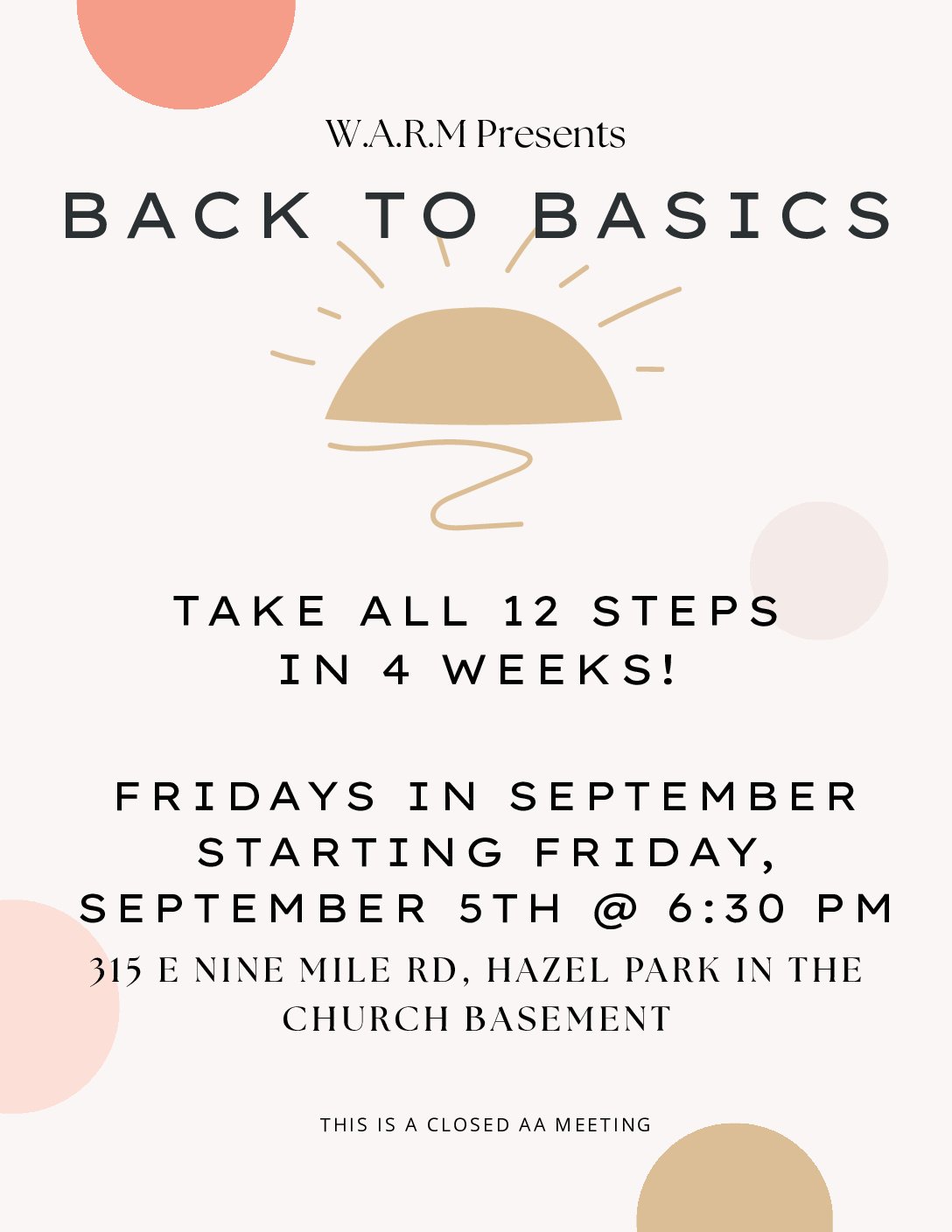 W.A.R.M. Back To Basics