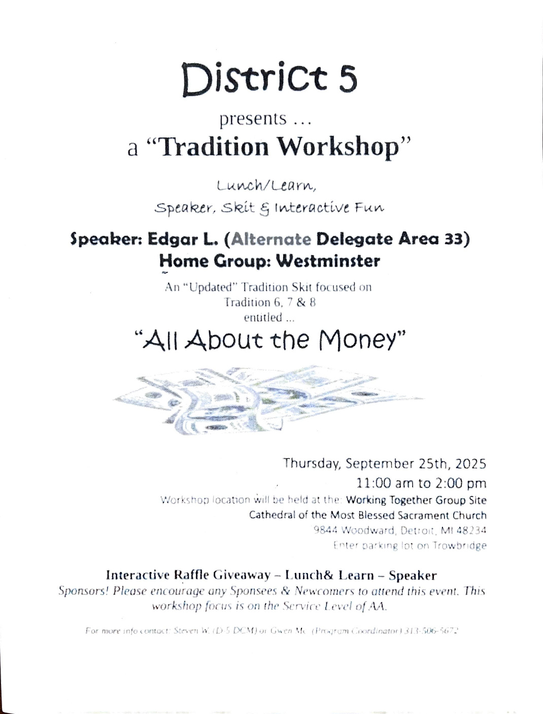 Tradition Workshop District 5
