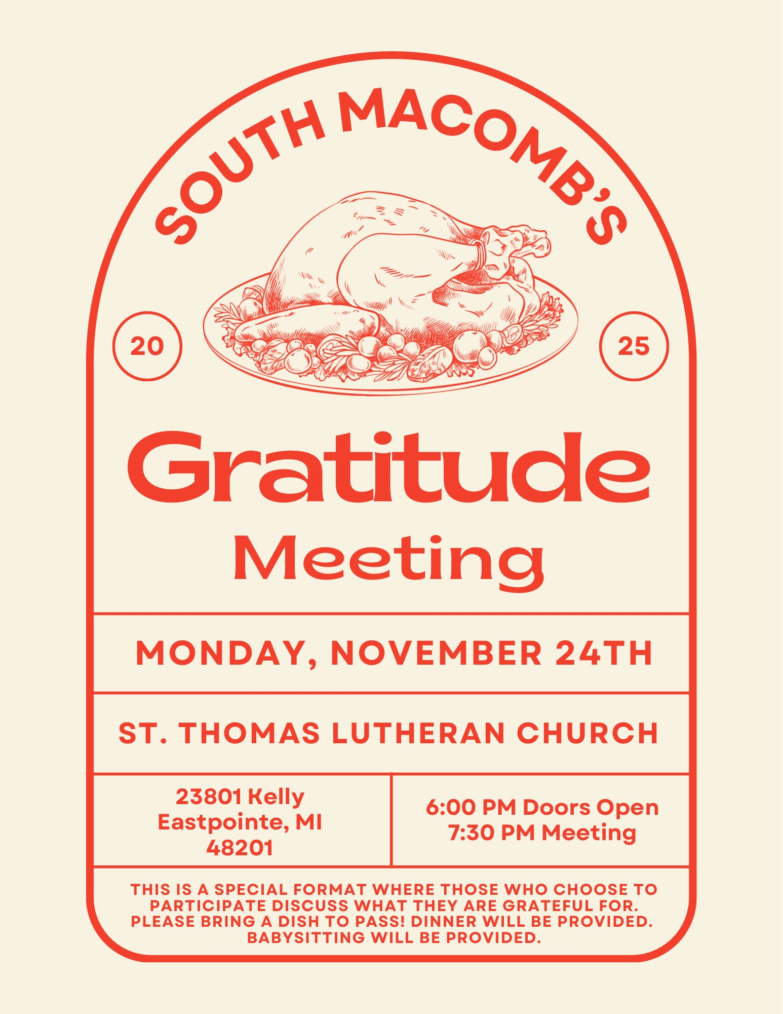 South Macomb’s Gratitude Meeting