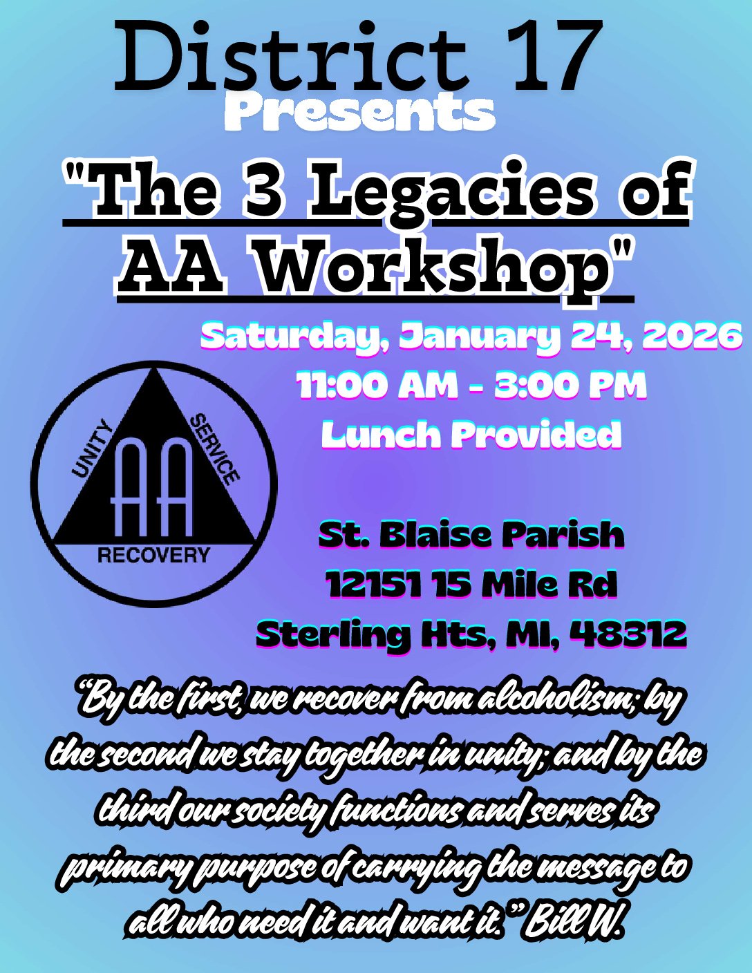 D17’s 3 Legacies Workshop