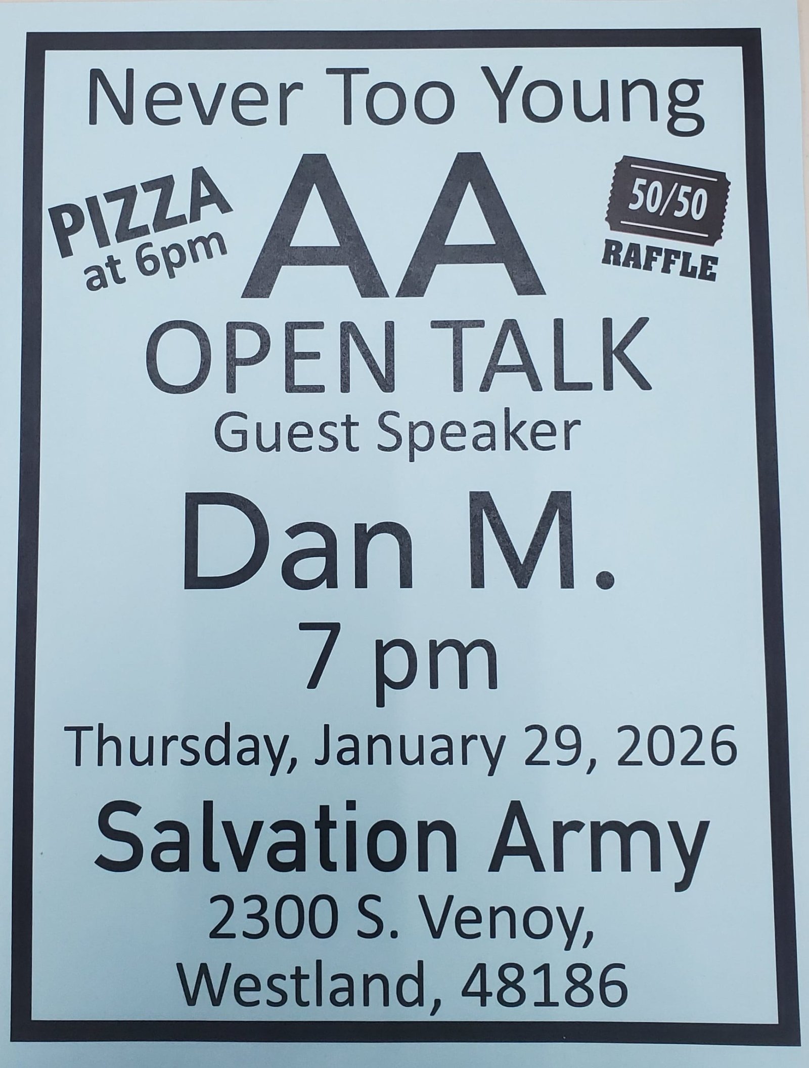 Never Too Young – Open Talk