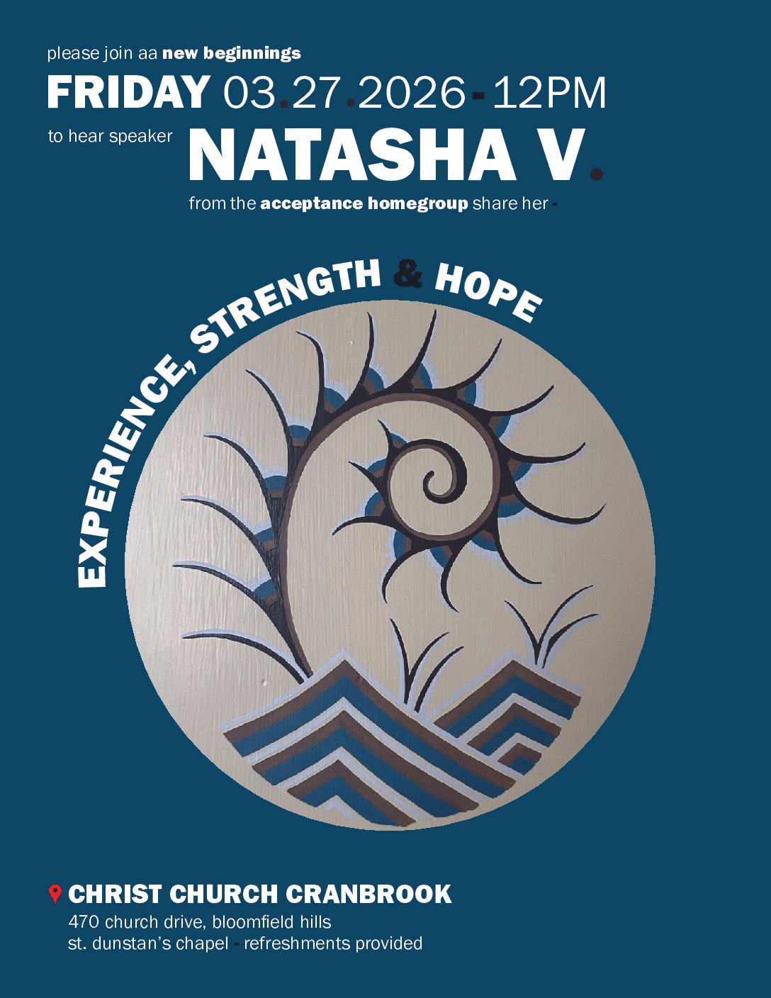 New Beginnings: Speaker – Natasha V.