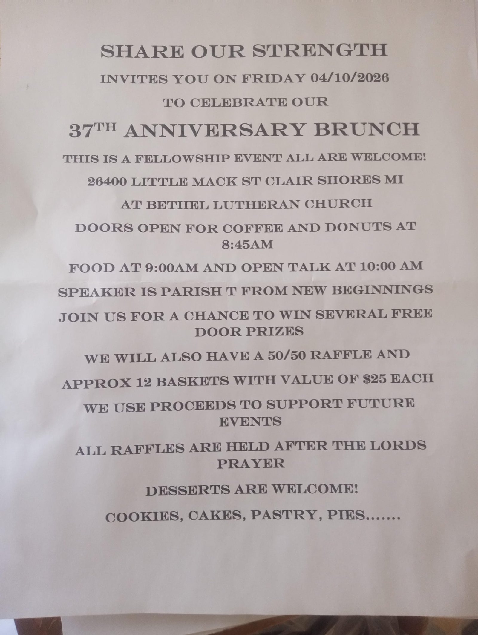Share Our Strength 37th Anniversary Brunch