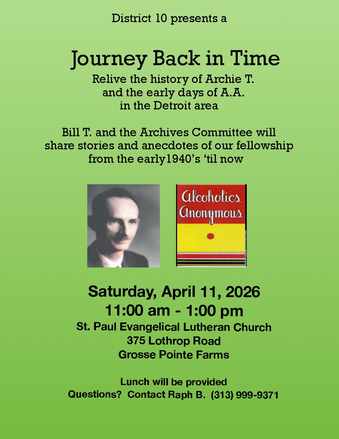 District 10 Presents: Journey Back in Time