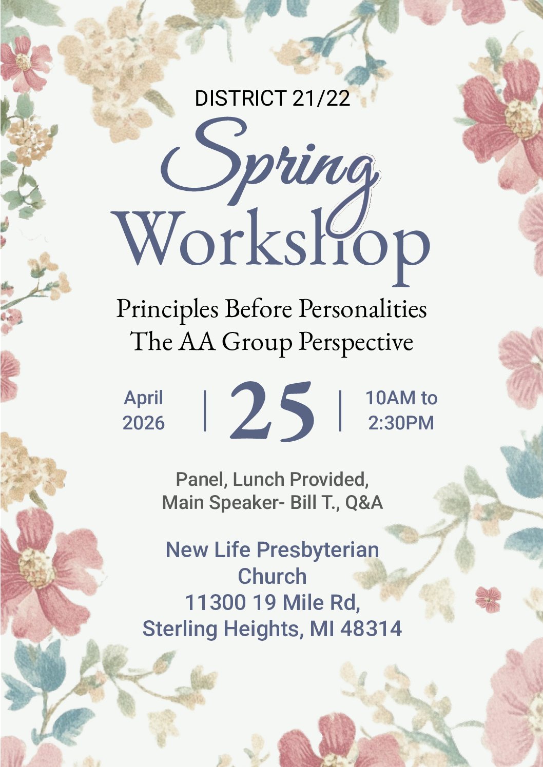 District 21/22 Spring Workshop