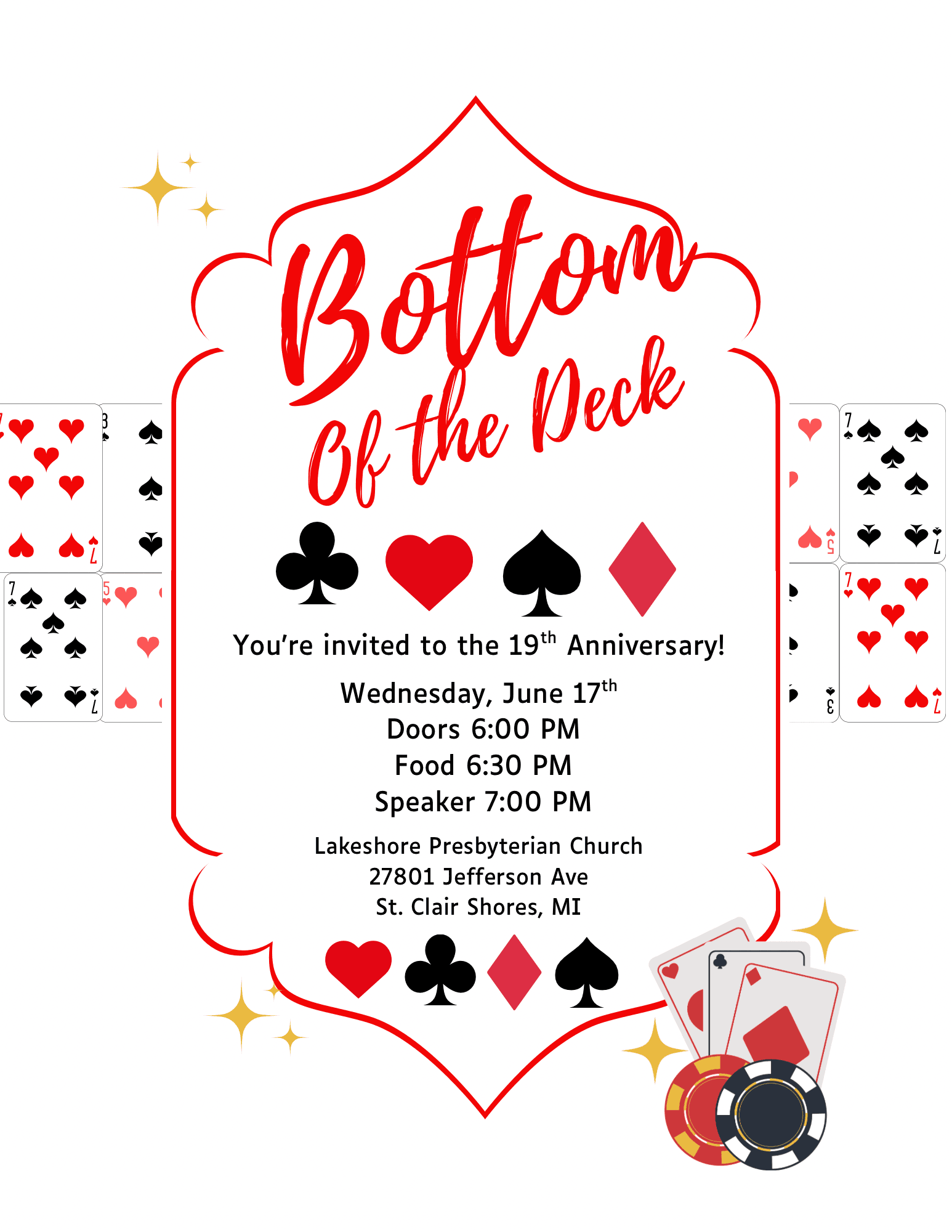 Bottom of the Deck 19th Anniversary