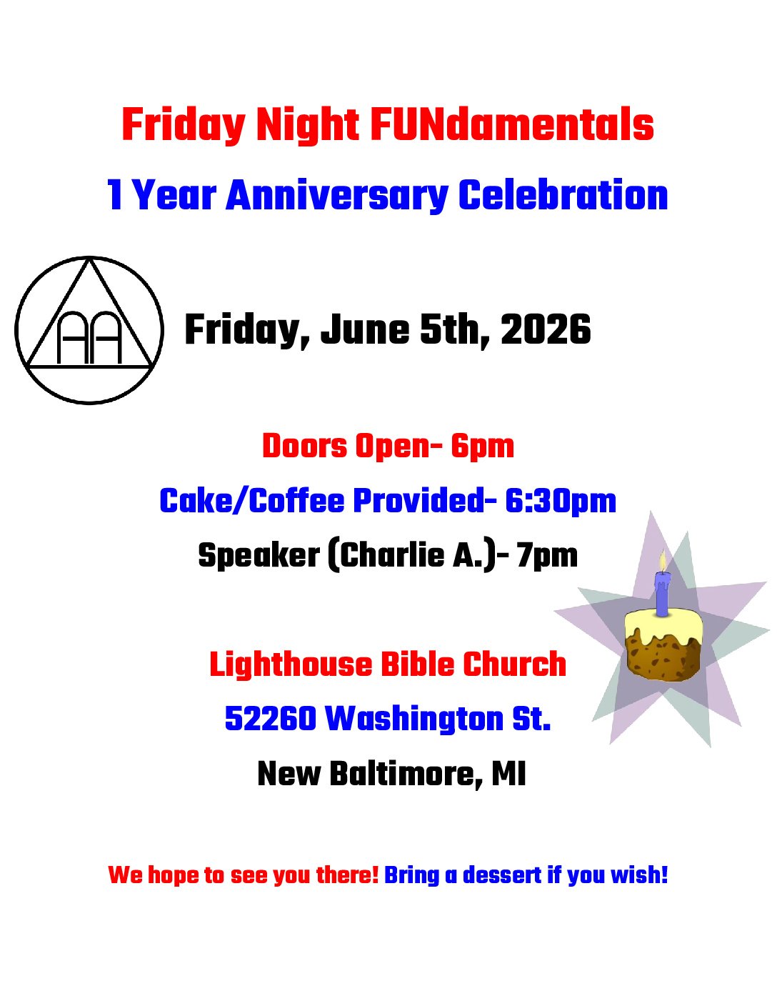 Friday Night FUNdamentals 1 Year Anniversary
