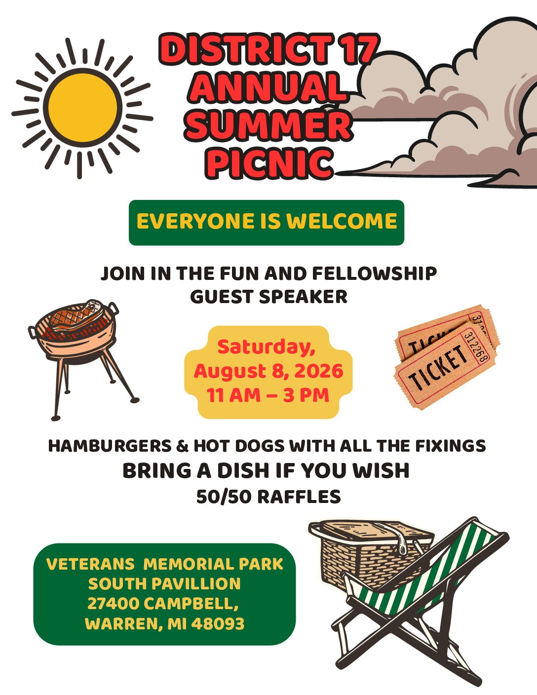 District 17 Annual Summer Picnic