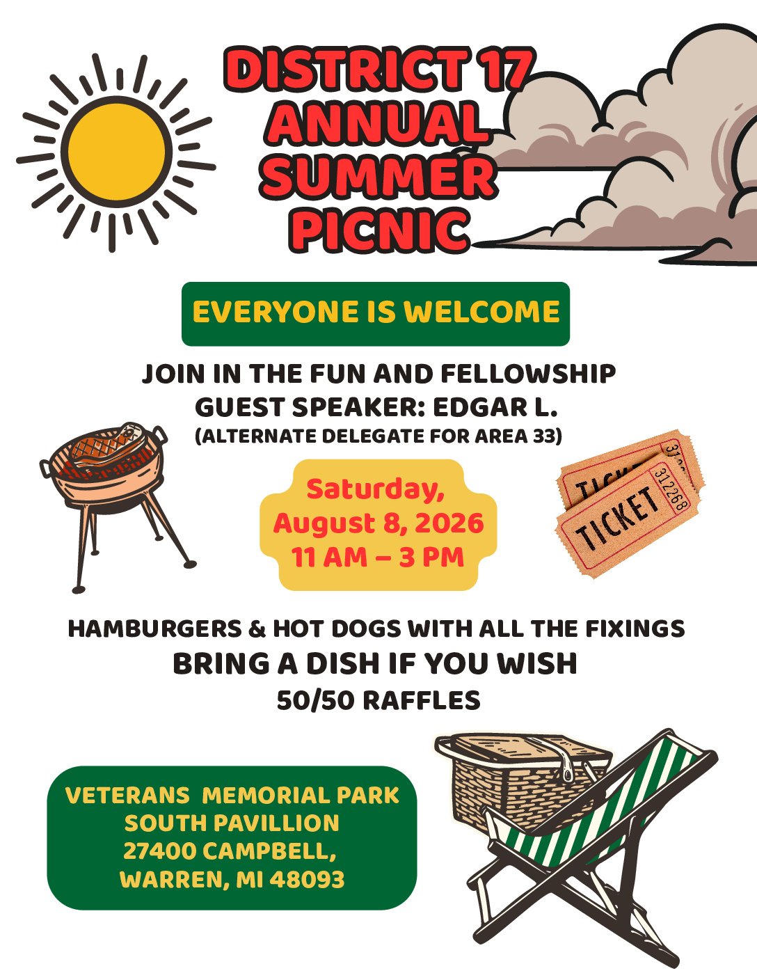 District 17 Annual Summer Picnic