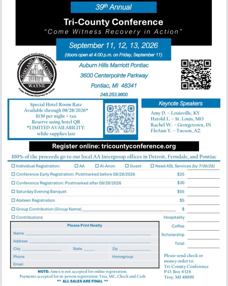 Tri-County Conference – Registration