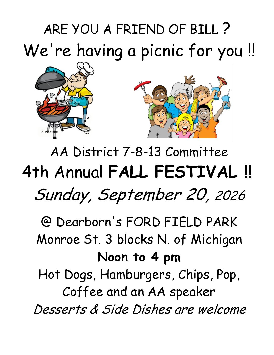 Districts 7, 8, & 13 Fourth Annual Fall Festival