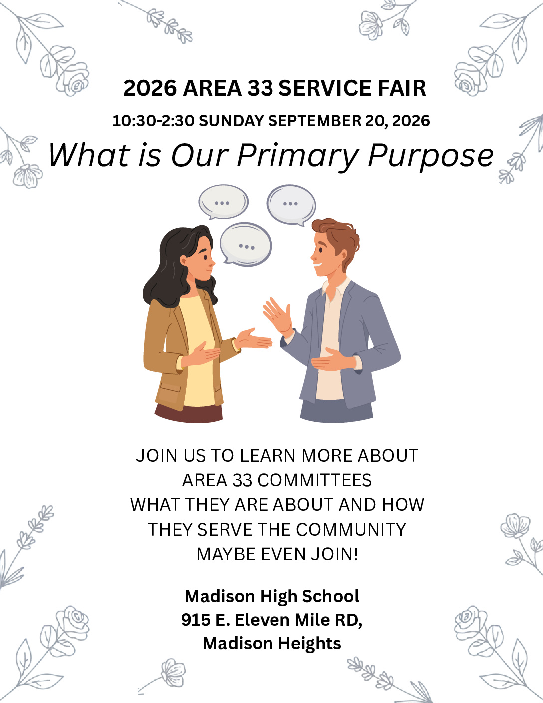 Area 33 Service Fair