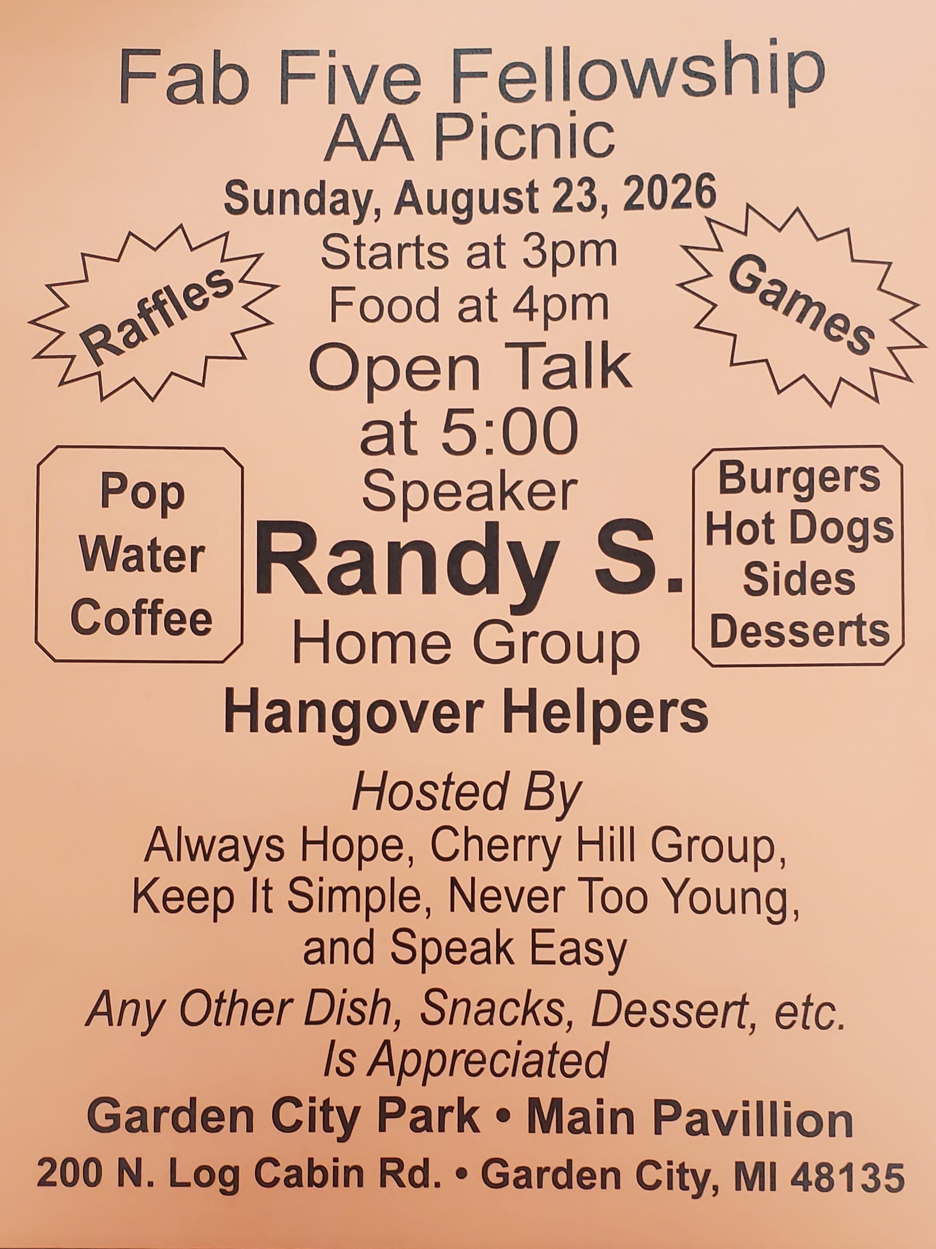 Fab Five Fellowship Picnic
