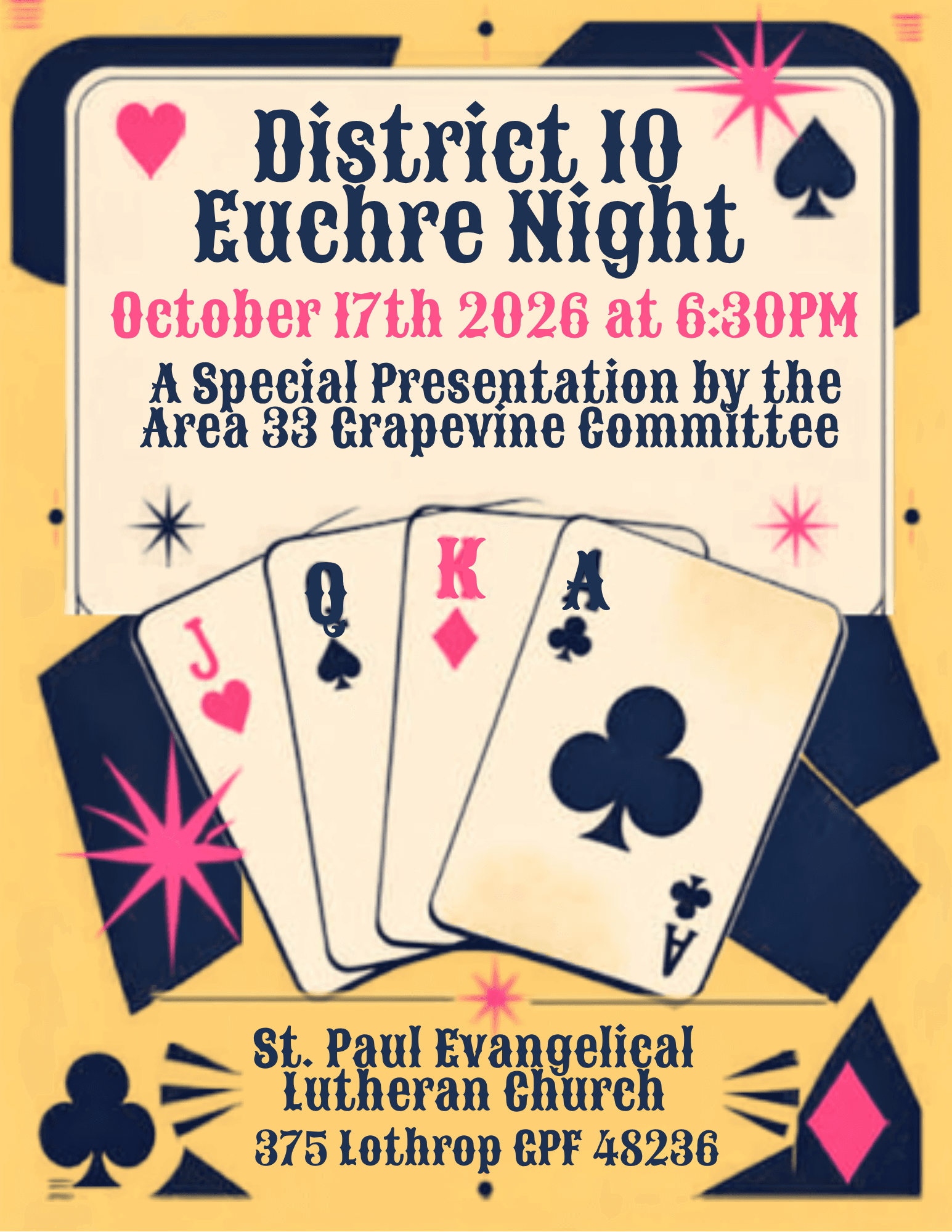 District 10 Euchre Night