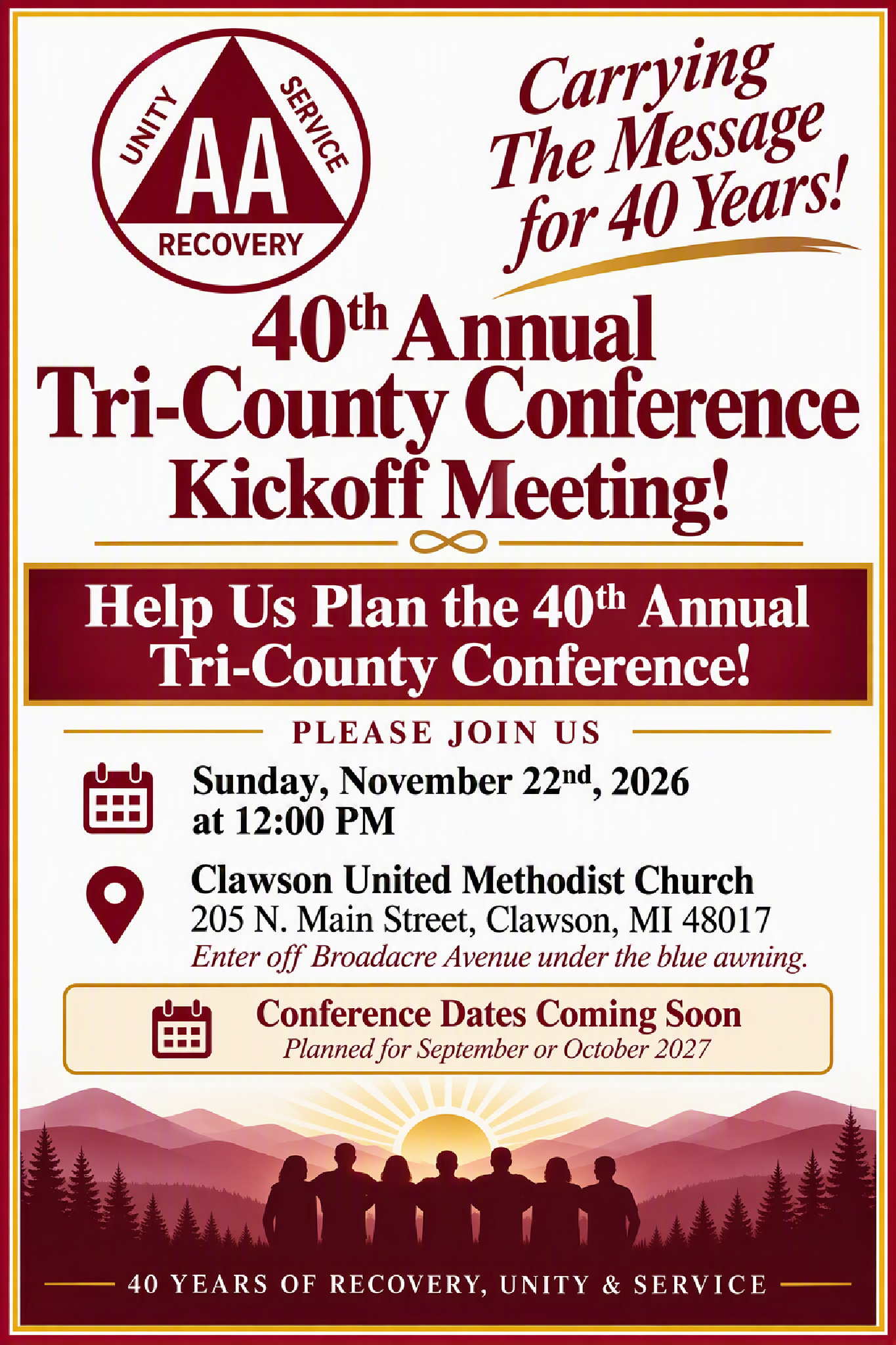 Tri-County Conference Kickoff Meeting