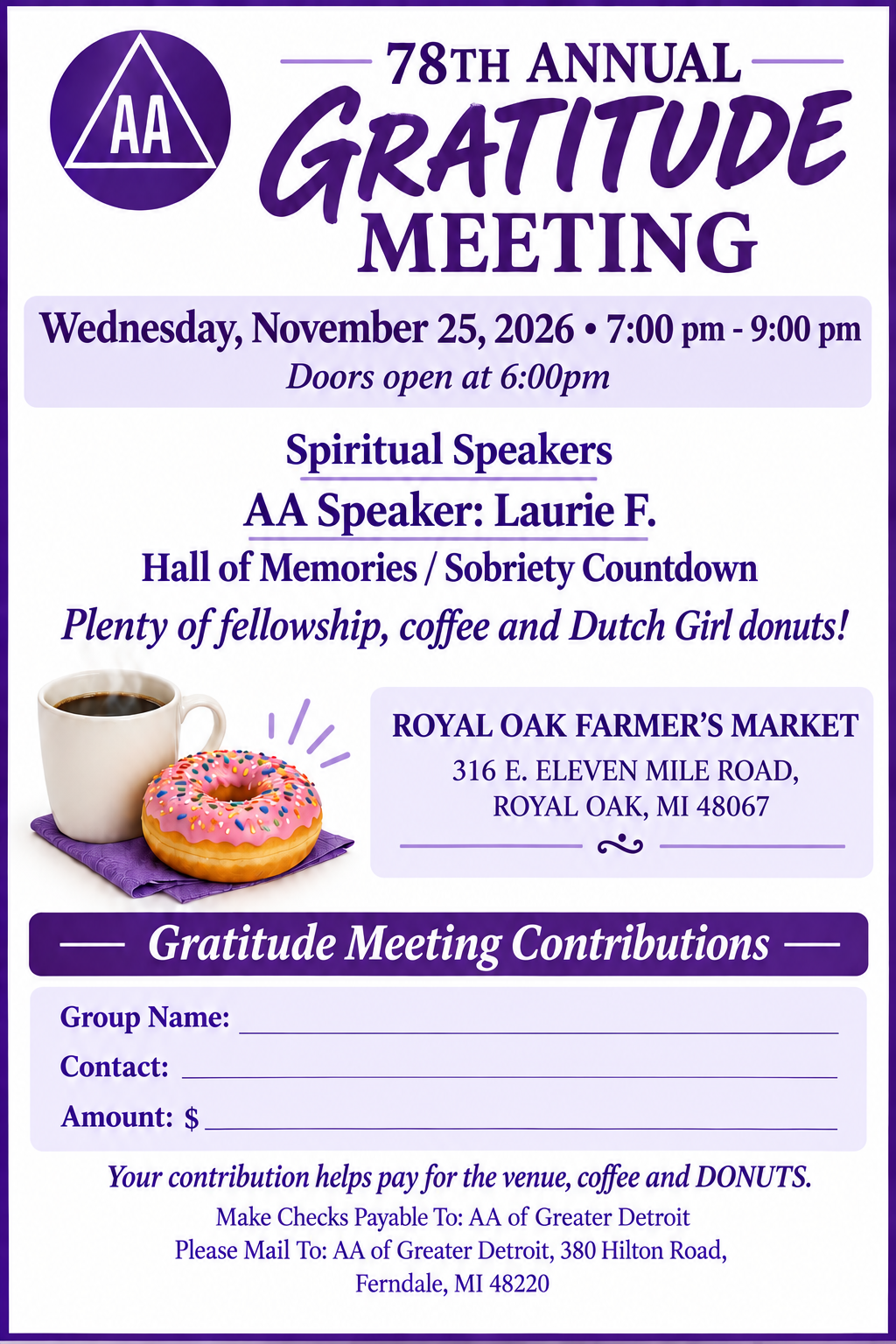 78th Annual Gratitude Meeting