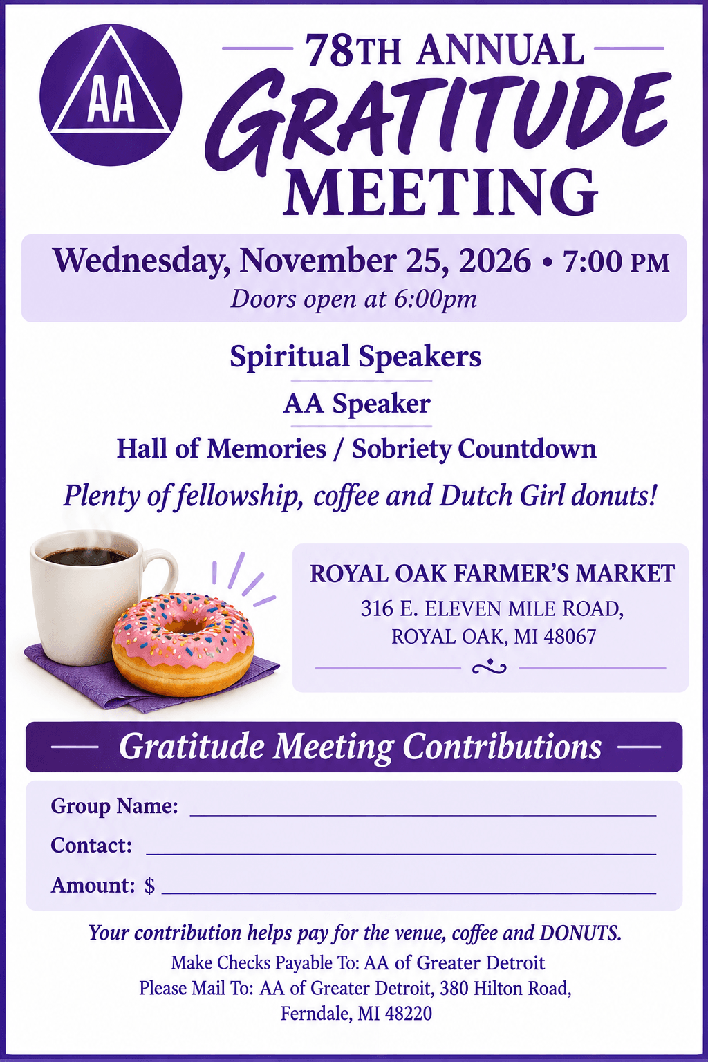 78th Annual Gratitude Meeting